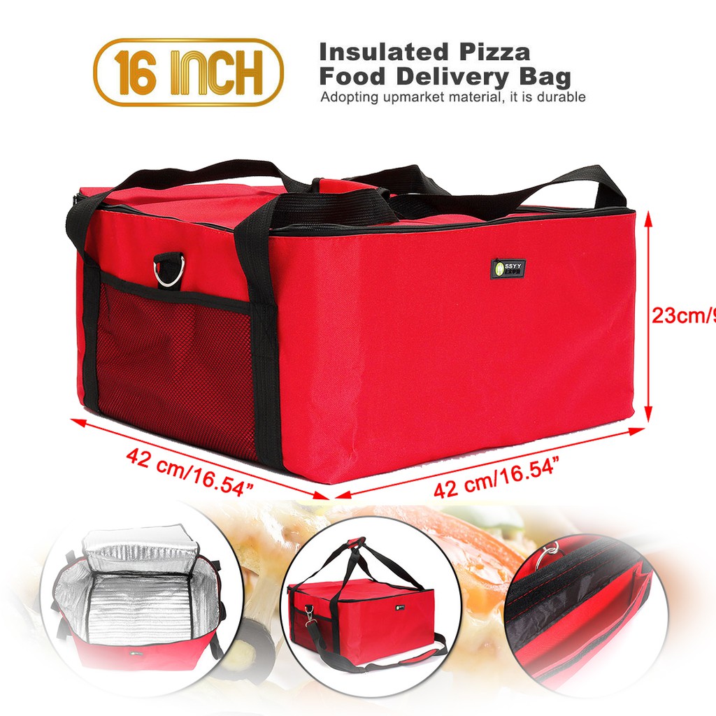 HOT SALE Pizza Insulated Thermal Picnic Bag Food Delivery Pouch