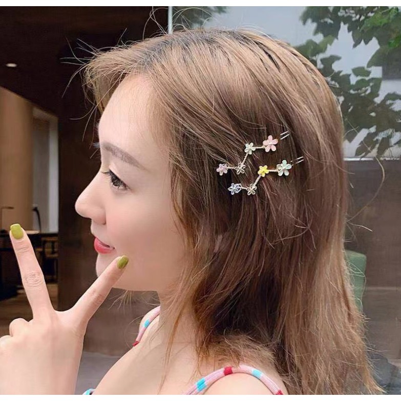 Cute Hair Pin Accessories Heart Bow FivePointed Star Simple Hairpin