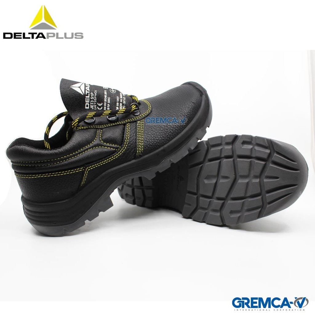 Delta Plus JET3 S1P SRC Safety Shoes Leather Construction Steel Metal