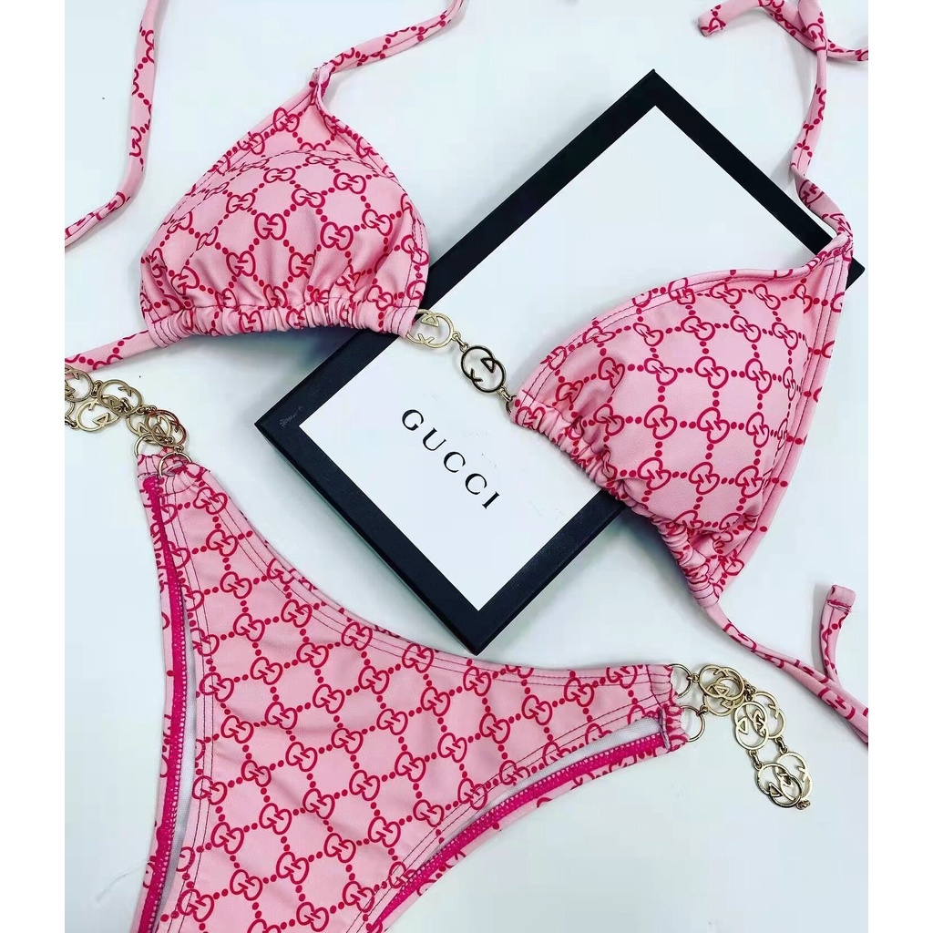 GUCCI Swimsuit Fashion Bikini Ladies Split Sexy Triangle Swimsuit
