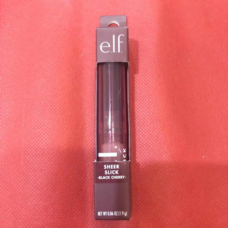 AUTHENTIC Elf cosmetics sheer slick lipstick black cherry dupe Clinique black honey almost