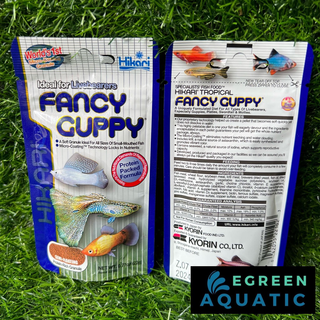 Hikari FANCY GUPPY 22g Tropical Guppies Fish Food Shopee Philippines