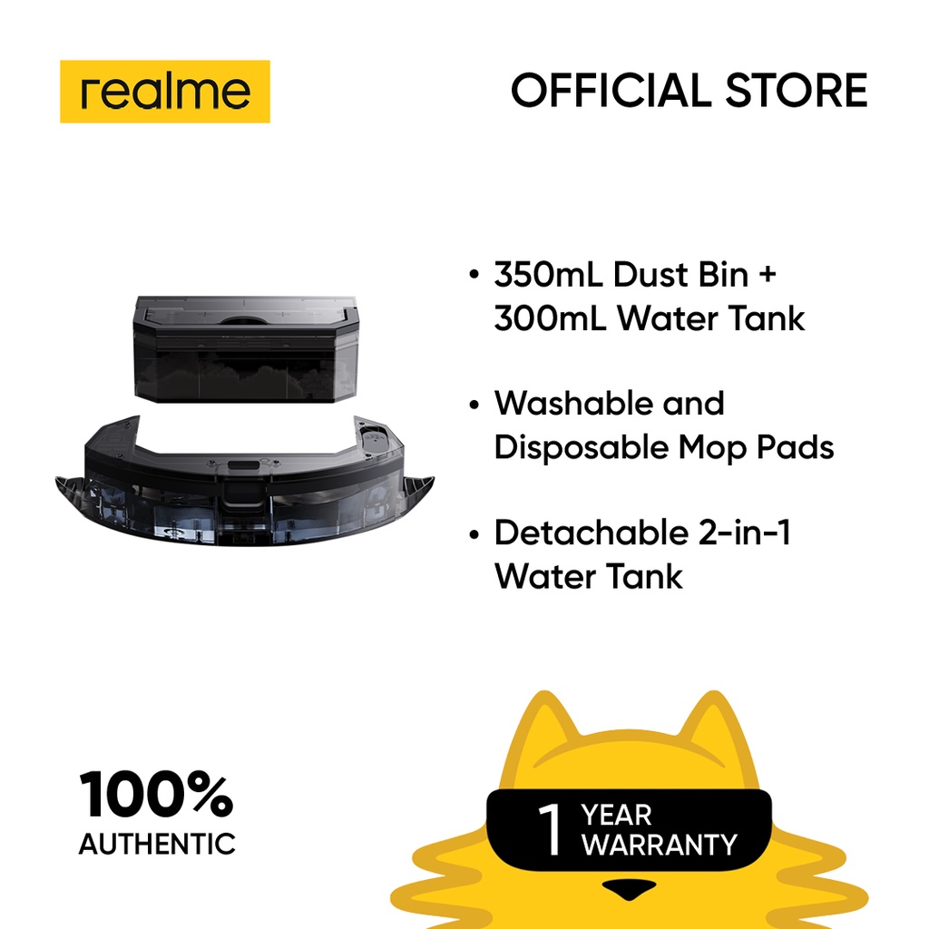 realme TechLife Robot Vacuum Mopping Kit1 to 1 Exchange within Warranty Period Shopee Philippines