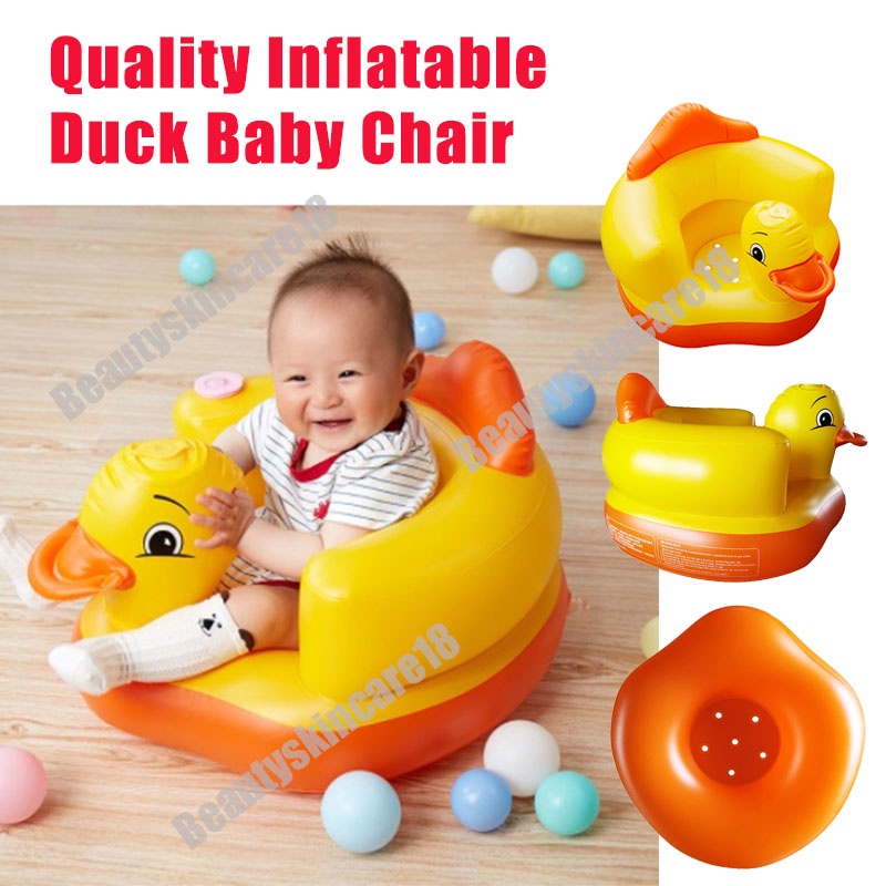 Quality Inflatable Baby Duck Sofa Portable Infant Kids Chair Support