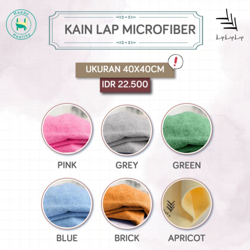 Korean Edgeless Microfiber Washcloth Liplap 40x40cm Shopee Philippines