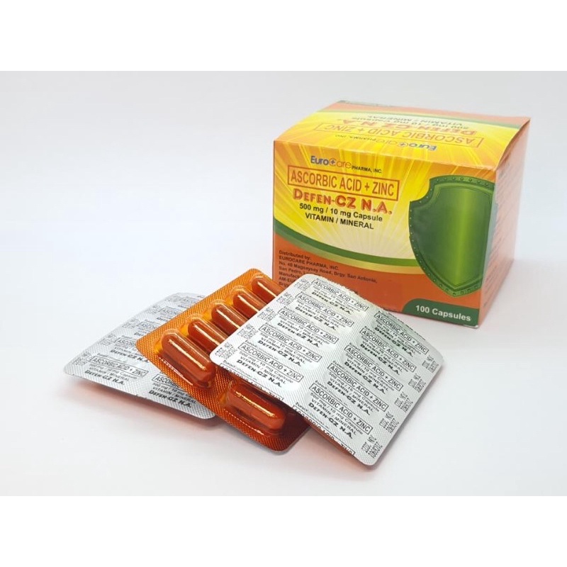 DefenCZ NA Nonacidic Vitamin C with Zinc (100 capsules) Shopee