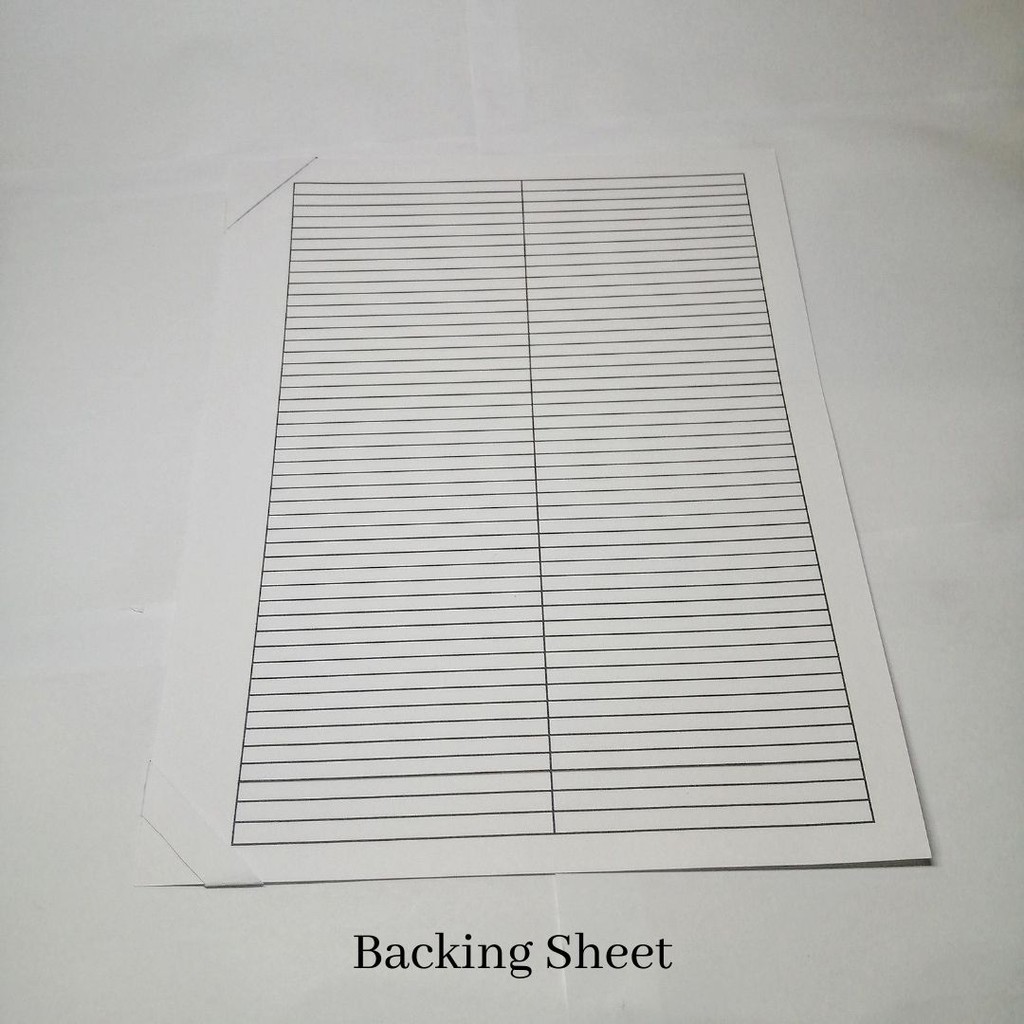 Backing Sheet (for Letter Blank Pages) Shopee Philippines