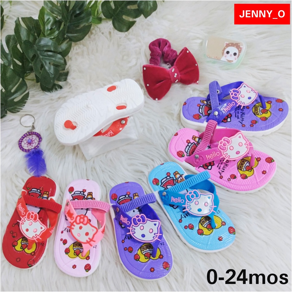 JENNY_O Infant(024mos) Baby Garter Slippers Girl Rubber Character