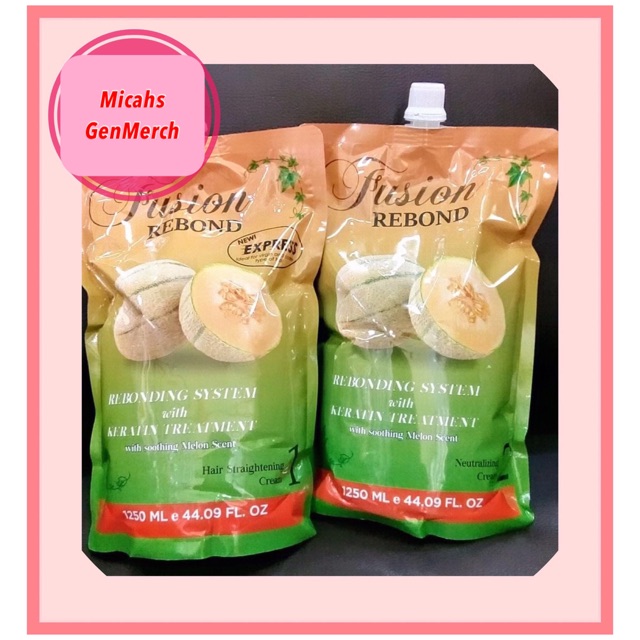 Fusion Rebond 1250ml Rebonding System with Keratin Treatment with