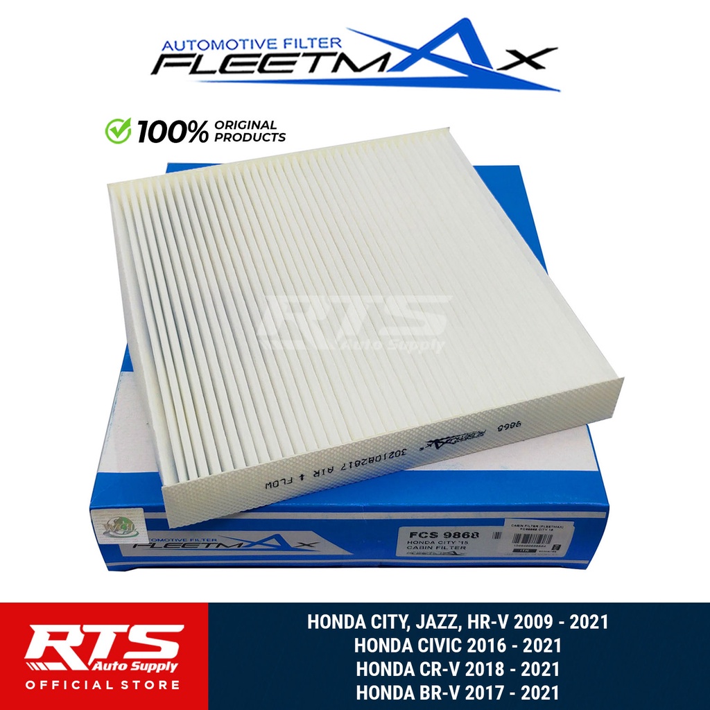 Fleetmax Cabin Aircon AC Air Filter for Honda City Jazz Civic Crv Hrv