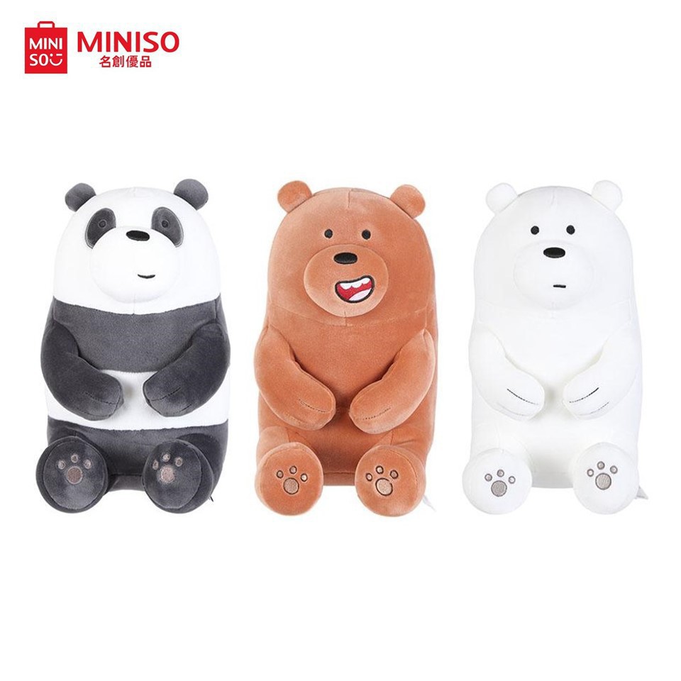 stuff toys teddy bear stitch stuff toy Miniso We Bare BearsLovely
