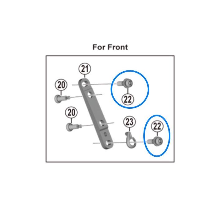 SHIMANO Road Bike Disc Brake Front Caliper Adapter Fixing Bolt A