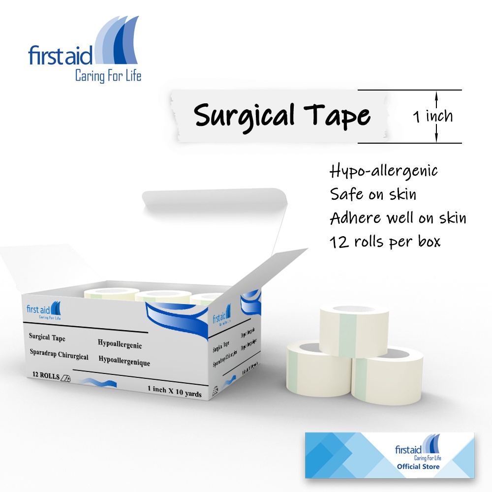 First Aid Surgical Tape 1inch (12 rolls) Shopee Philippines