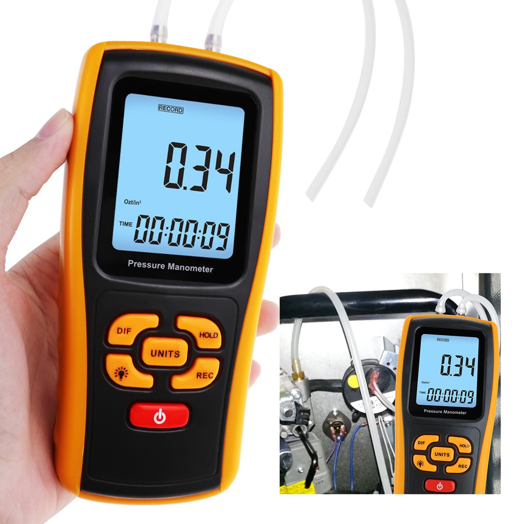 Digital Manometer Digital Air Pressure Meter Differential Air Pressure