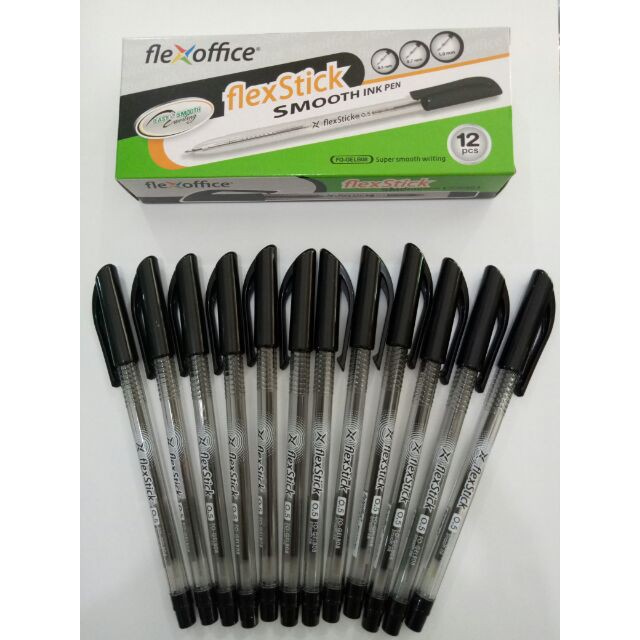 ORIGINAL Flexoffice Flexstick ballpen Black 12pcs per box Shopee