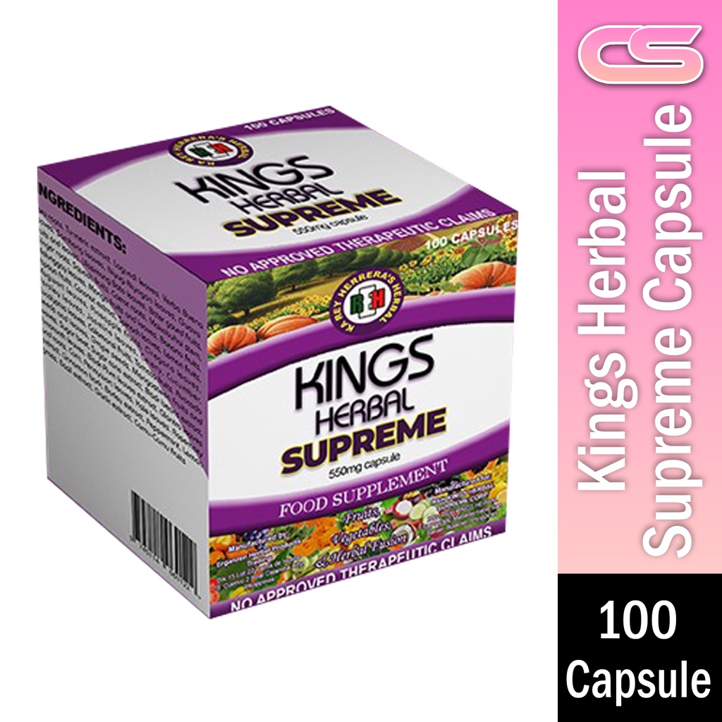KINGS HERBAL SUPREME CAPSULE (100 capsules) Shopee Philippines