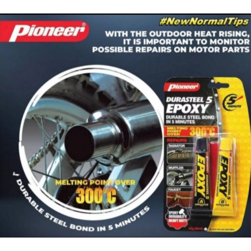 Durasteel pioneer Glue epoxy 35gr 15gr Exhaust Glue radiator Glue