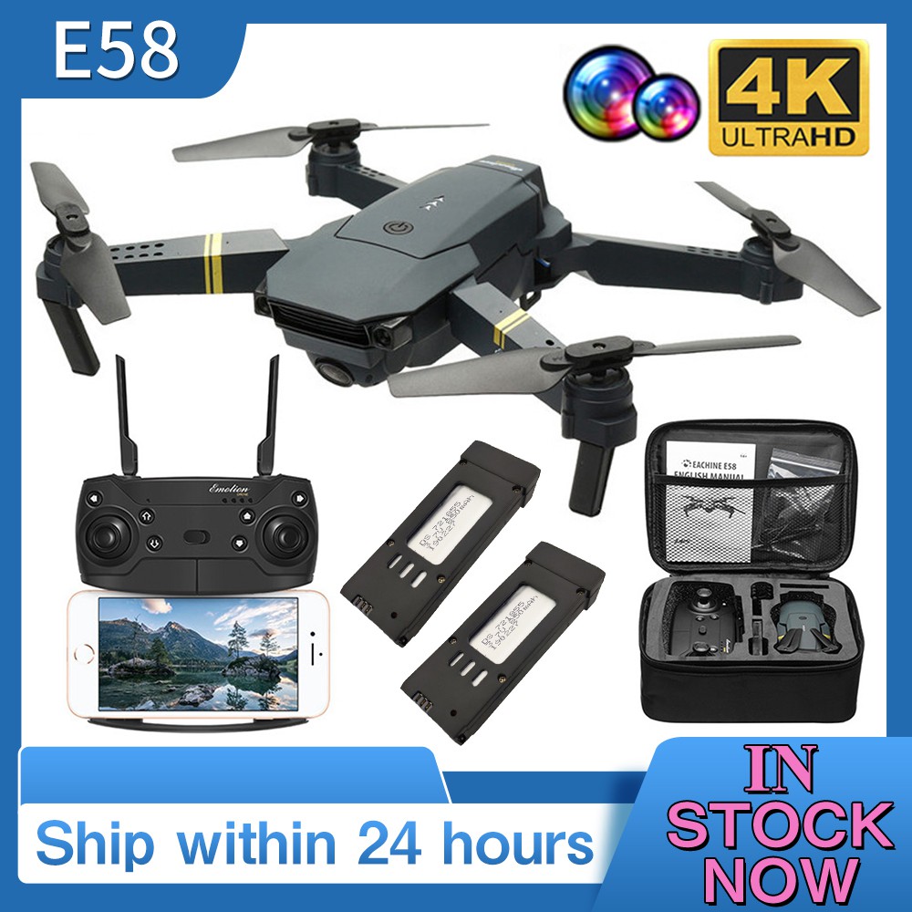 Drone with Camera Live Video, EACHINE E58 WiFi FPV Quadcopter with 120