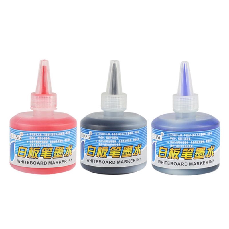 1 Bottle 50ml Refill Ink for Refilling Inks Whiteboard Marker Pen Black