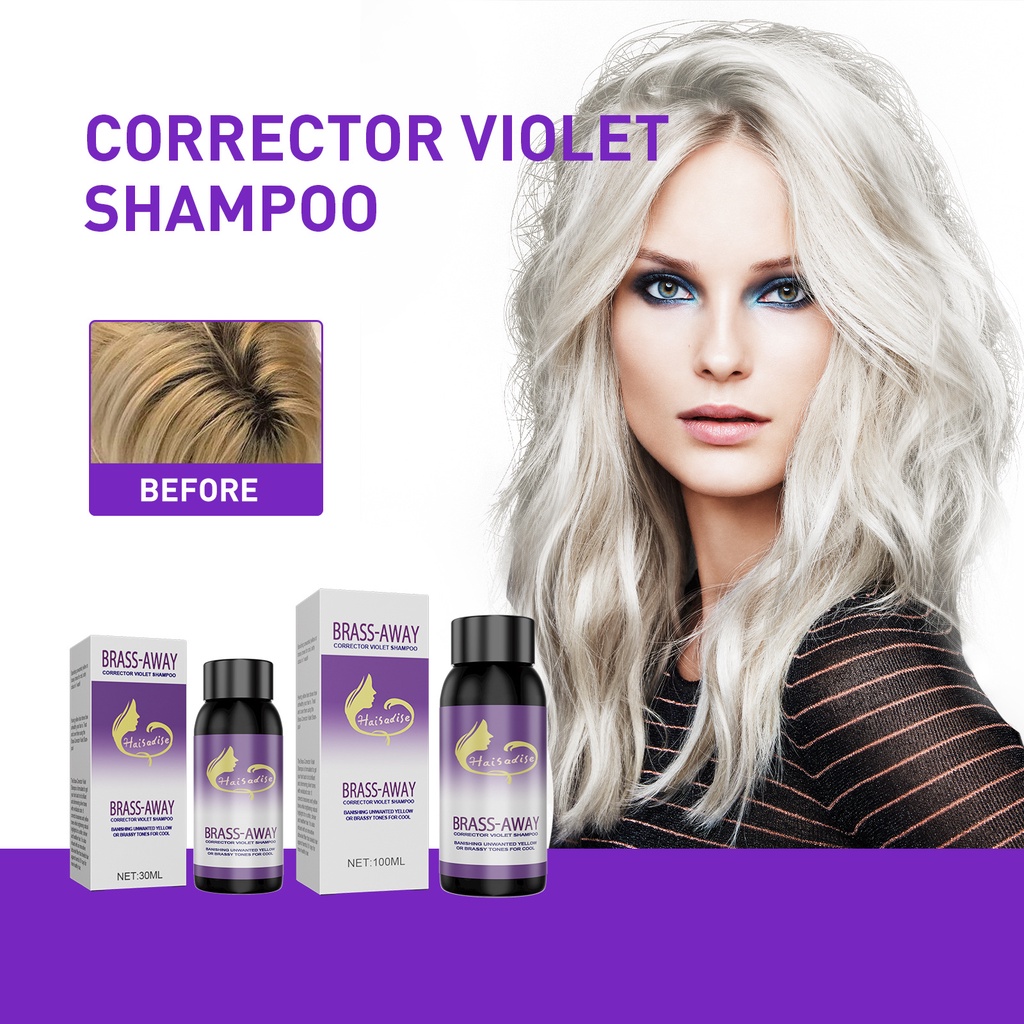 BrassAway Corrector Violet Shampoo Purple Shampoo For Blonde Hair