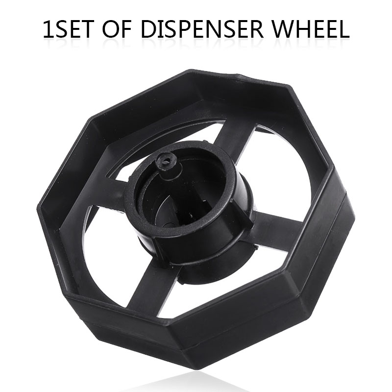 Heavy Duty Tape Dispenser Wheel Replacement Spare Black Plastic