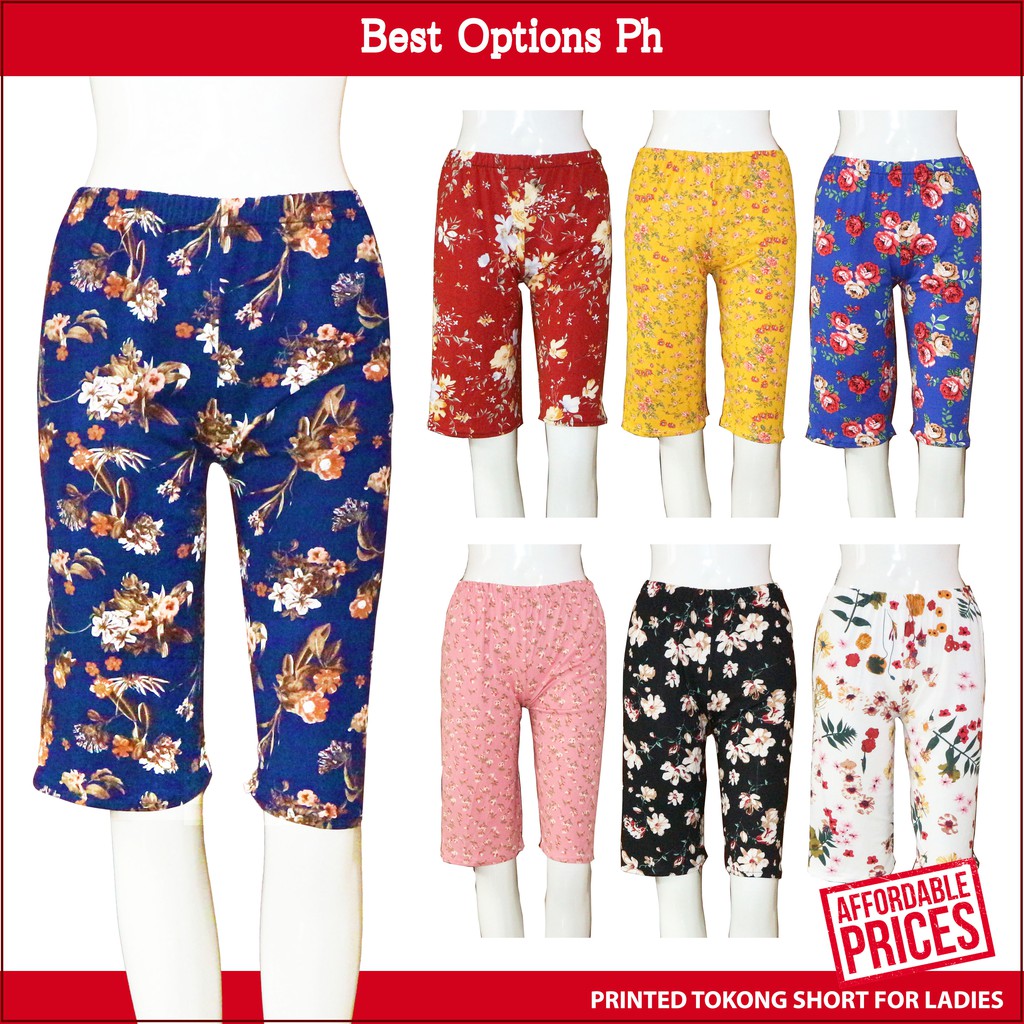 New Printed Tokong Short For Ladies Small to SemiLarge Shopee