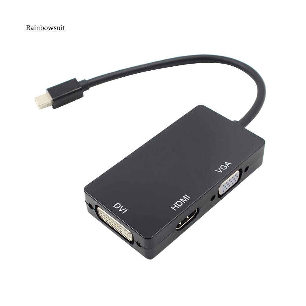 【RB】3 in 1 Mini Display Port DP to HDMI VGA DVI Adapter