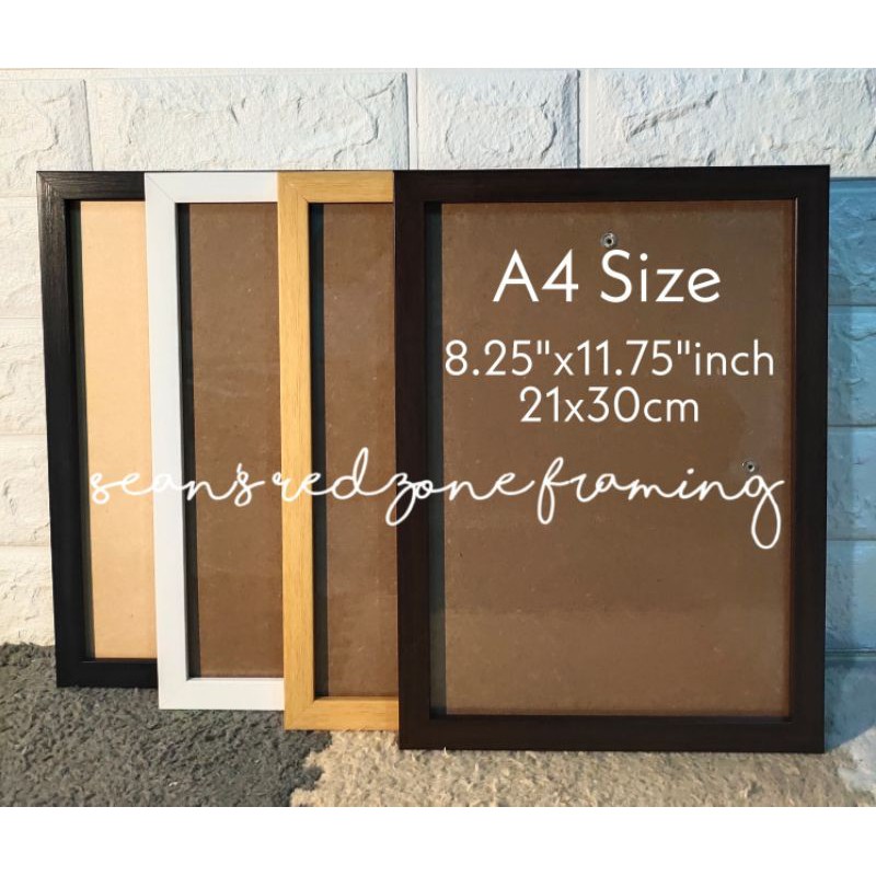 Minimalist Picture Frame A4 Size (8.25"x11.75"in) (21x30cm) Wall Decor