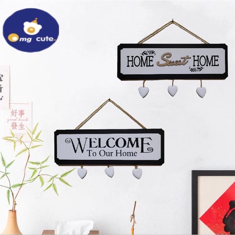 to our Home Home Sweet Home Sign Wood Wall Decoration Heart