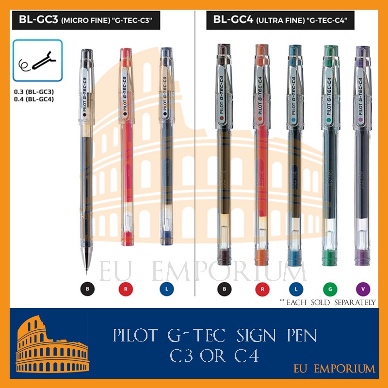 Ballpen PILOT Brand Gtec Gtec Gtech C3 0.3mm Point C4 0.4mm Point