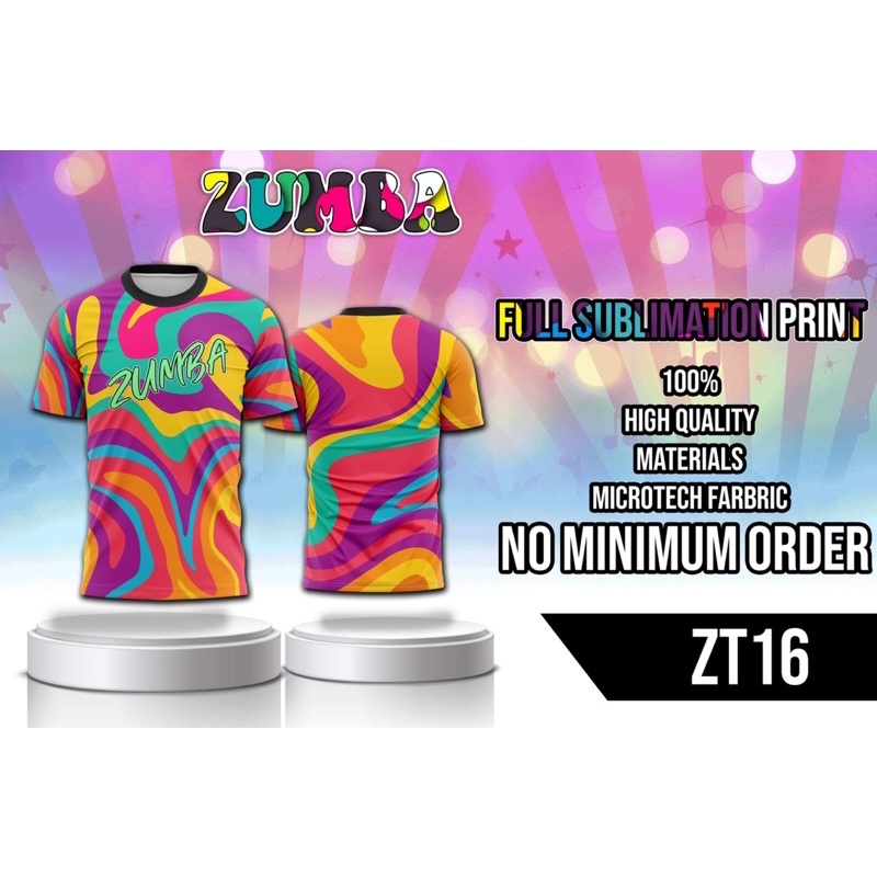 ZUMBA SHIRT Full Sublimation 3D Print Tshirt Summer Short Sleeve Tee