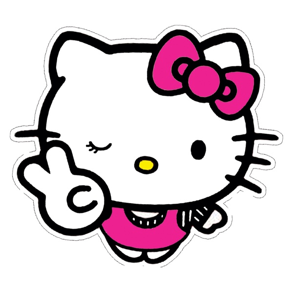 hello kitty High Quality Waterproof Sticker Shopee Philippines