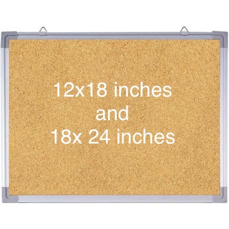 12x18 and 18x24 Cork board or Pinboard Room Decor. Bulletin Board with
