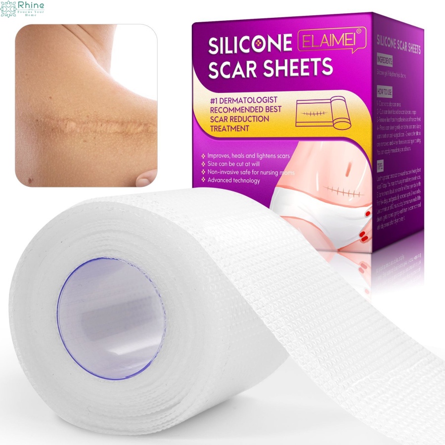 Rhine ELAIMEI Silicone Gel Strips Patch Silicone Scar Sheets Reusable