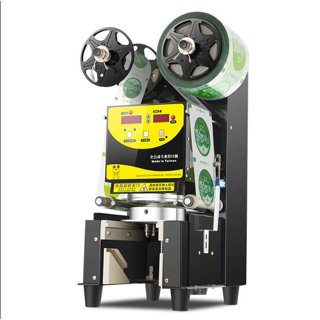 Fullautomatic Plastic Cup Sealer Coffee Milk Tea Cup Sealing Machine