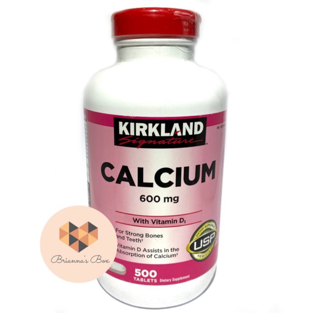 Kirkland Signature Calcium 600 mg. with Vitamin D3, 500 Tablets