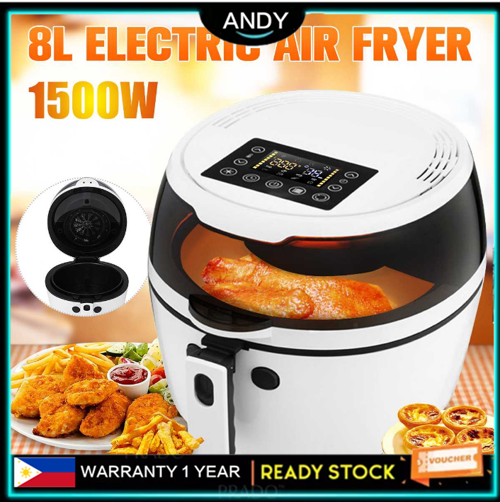 8L Air fryer Large Capacity Oil Free Chicken Cooker for Roasting Health