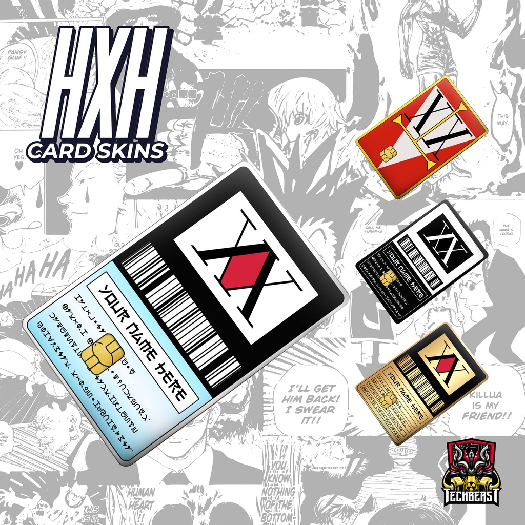 3M Hunter x Hunter ATM Debit Credit Beep Card HxH Skin Vinyl Sticker