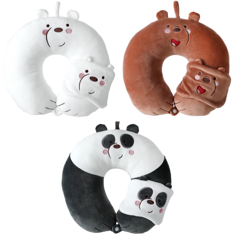 We Bare Bears Miniso Neck Pillow atelieryuwa.ciao.jp
