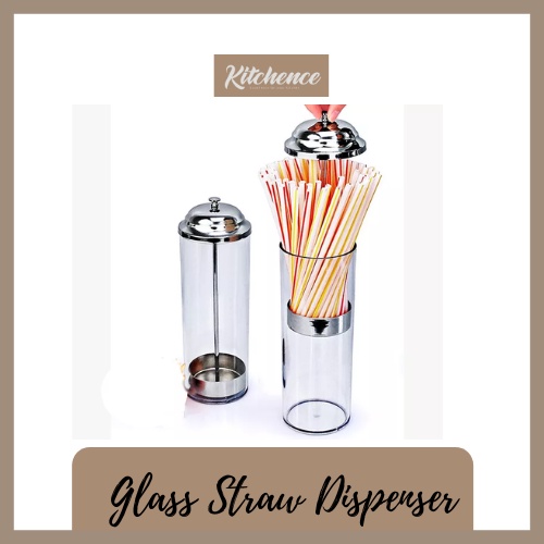 Straw Dispenser Holder Drinking Straw Holder Glass Straw Holder for