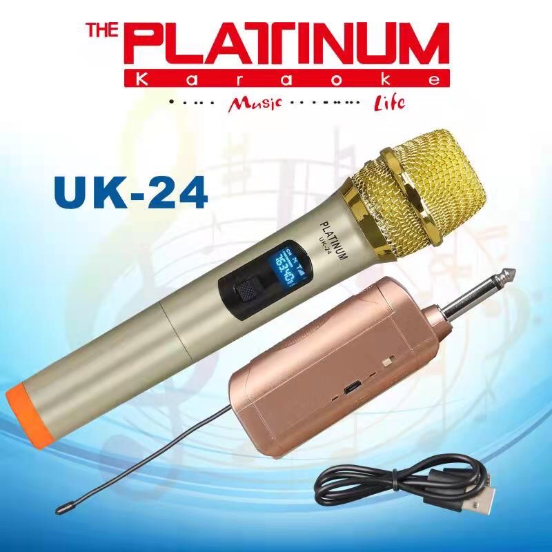 PLATINUM UK24 UNIVERSAL WIRELESS MICROPHONE Shopee Philippines