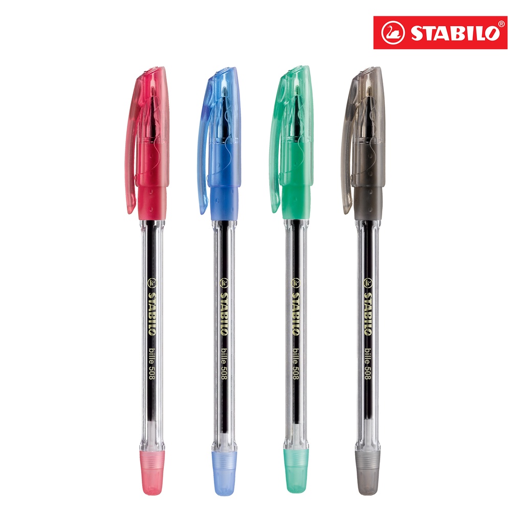 STABILO Bille Ballpoint Pen Ballpen Black Blue Red Green Stationery Pen