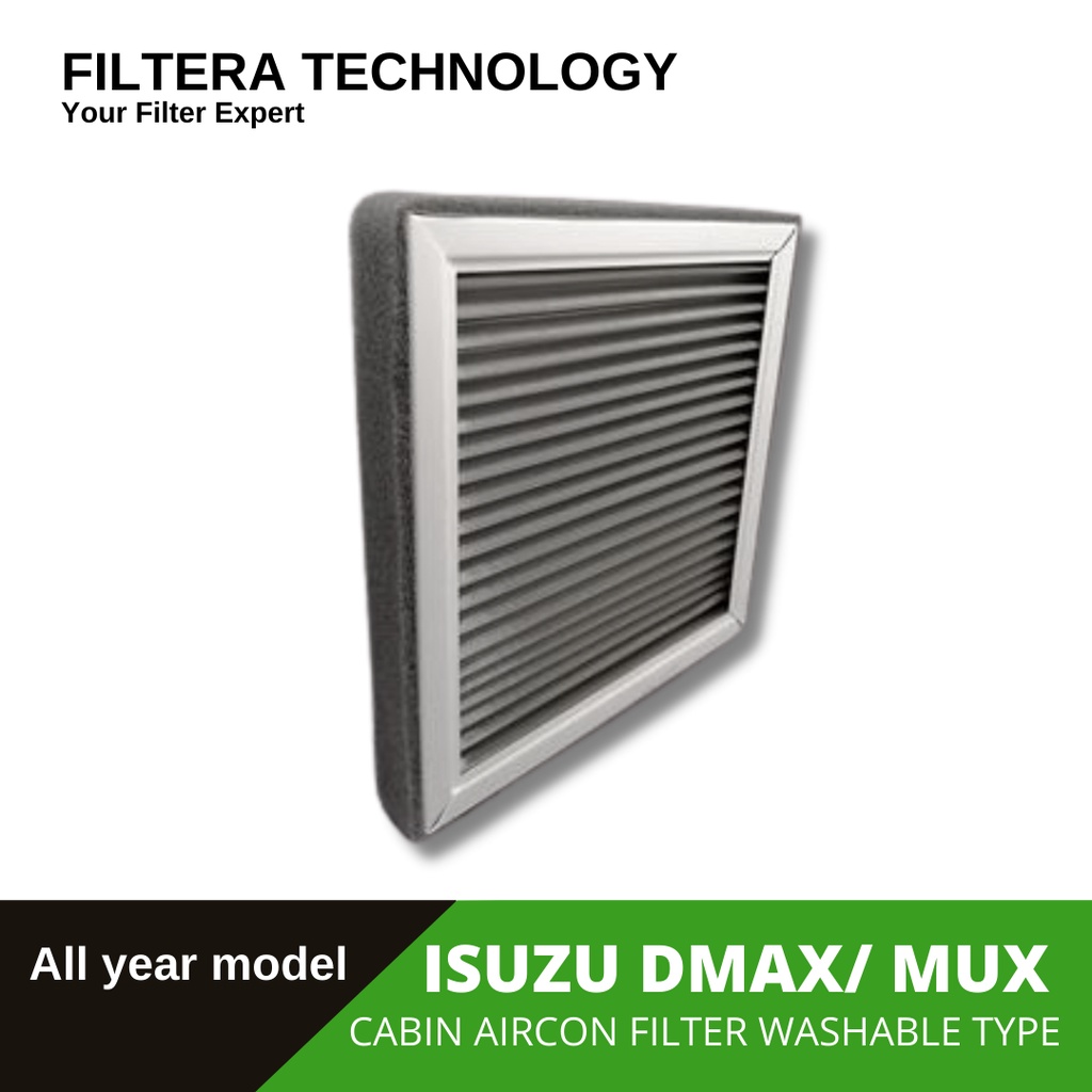 Filtera Washable Cabin Aircon Filter for Isuzu MUX mux/ DMAX dmax 2012