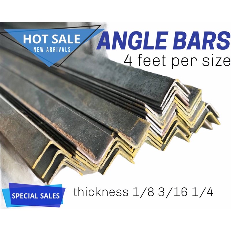 Steel Angle Bar 1" x 4 feet and 2" x 4 feet Shopee Philippines