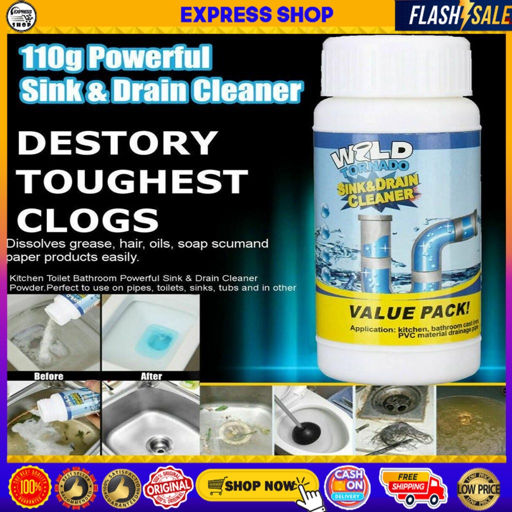 Original Buy 1 Take 1 Wild Tornado Powerful Sink And Drain Cleaner For Kitchen Toilet Pipe
