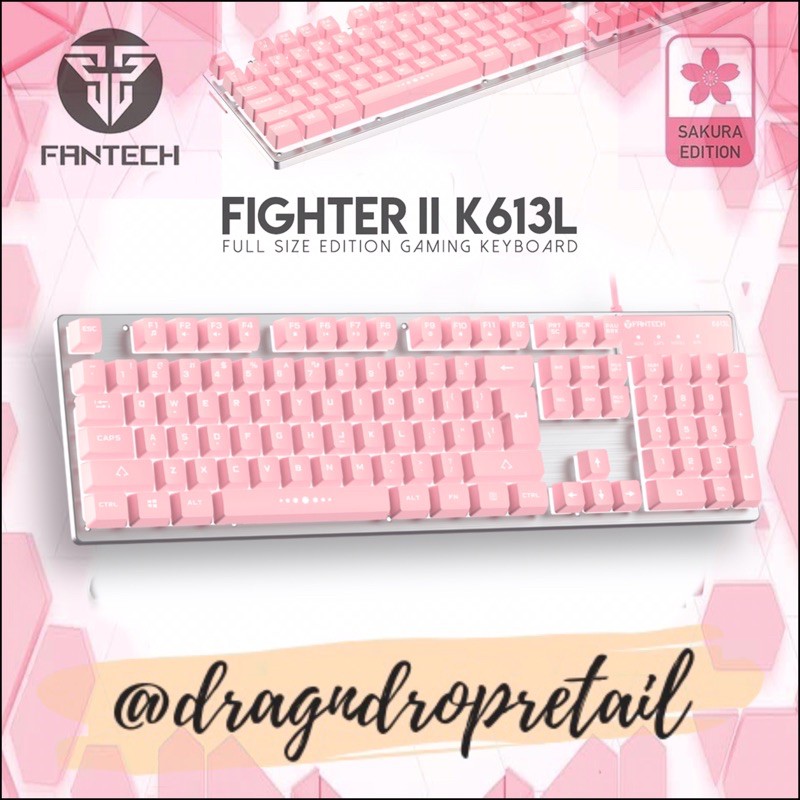 FANTECH K613L FIGHTER II SAKURA Edition Backlit Floatingkeys
