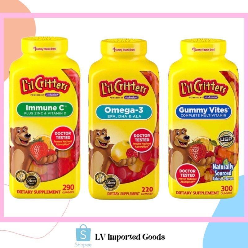 Lil Critters Gummy Vitamins & Omega3 DHA Shopee Philippines