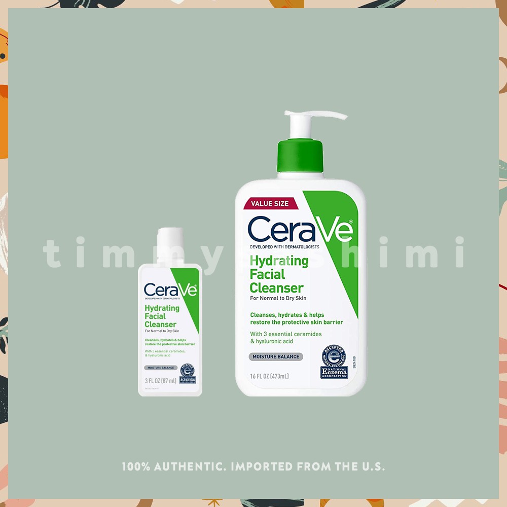 CERAVE Hydrating Facial Cleanser 3oz / 16oz Shopee Philippines