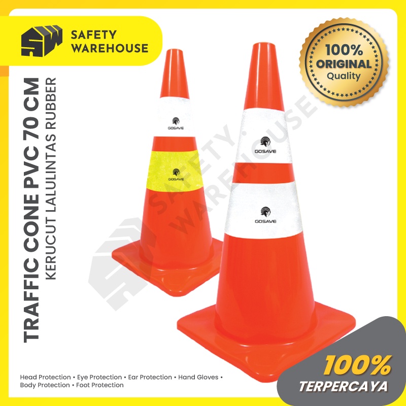 Traffic Cone Rubber 70 cm / Gosave Traffic Cone Shopee Philippines