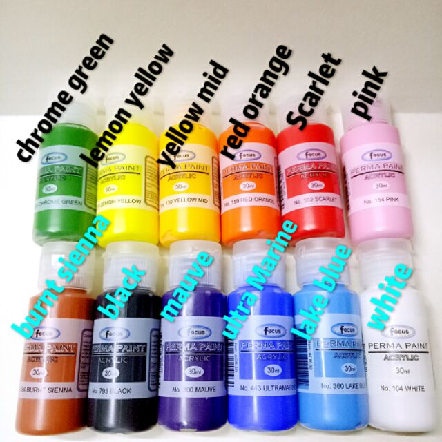 Acrylic Paint single color 30ml Shopee Philippines